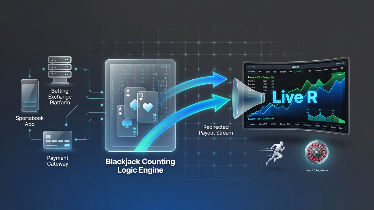 Diagram illustrating credit flow from sports wagers to roulette bonus cycles in a mobile app