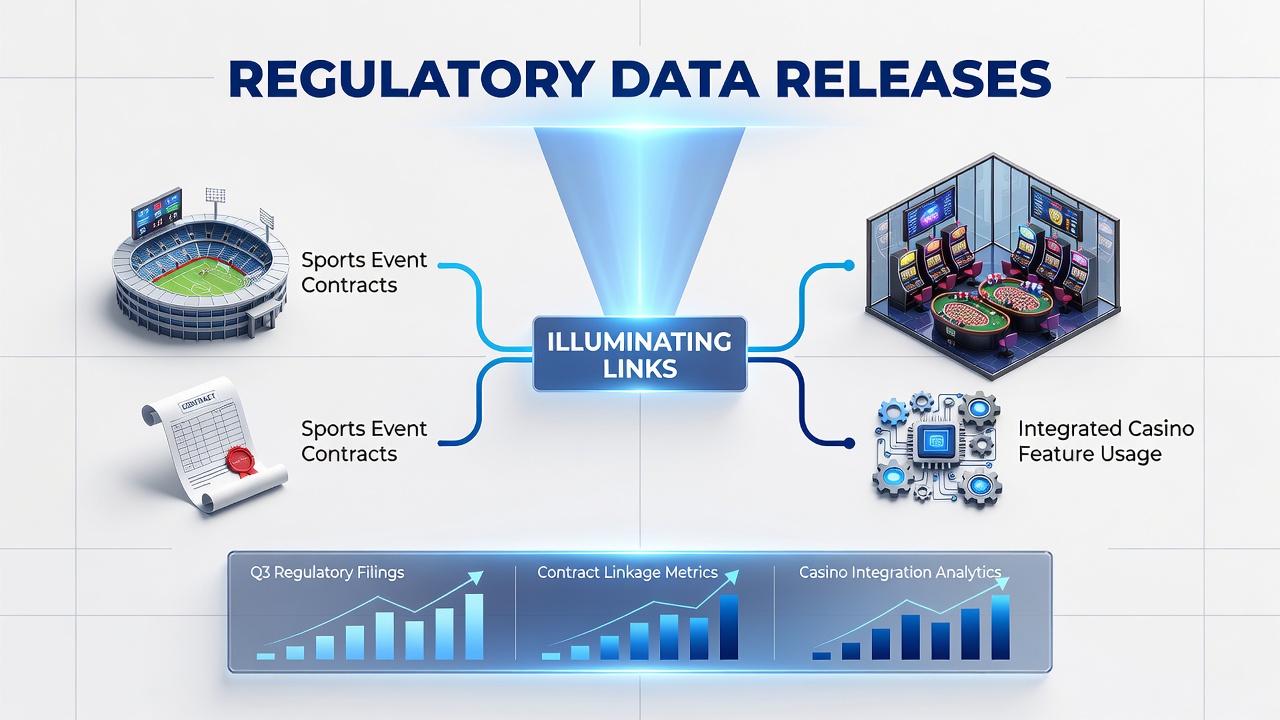 Data visualization showing correlations between sports event contracts and casino feature usage patterns across integrated platforms