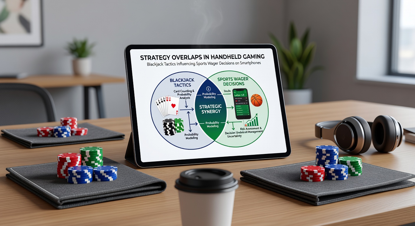 Close-up of mobile app interface showing bankroll tracking tools used in both blackjack and sports betting