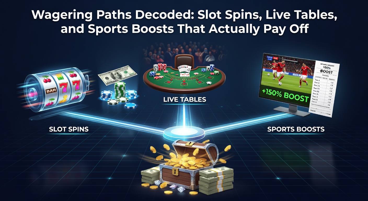 Close-up visualization of a live blackjack table overlaid with slot reels and sports odds charts, illustrating crossover wagering strategies